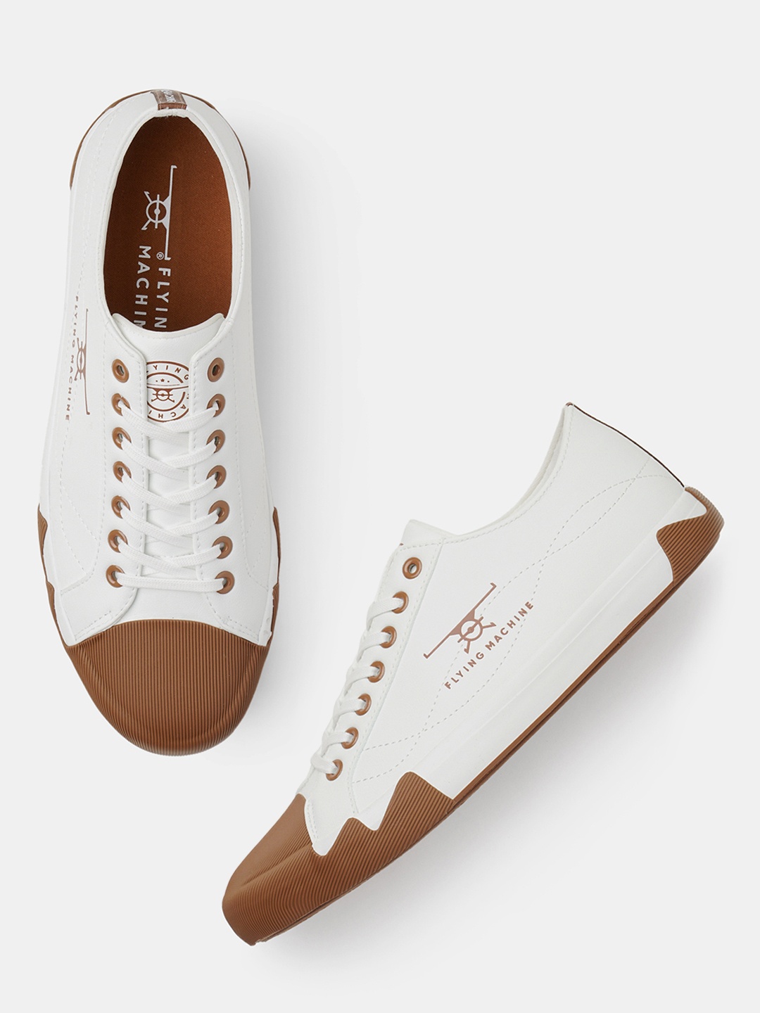 

Flying Machine Men Colourblocked Sneakers, White
