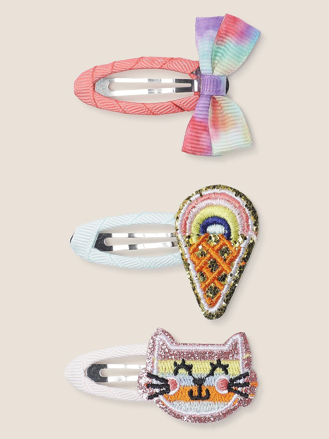 

Marks & Spencer Girls Set Of 3 Tic Tac Hair Clips, Pink