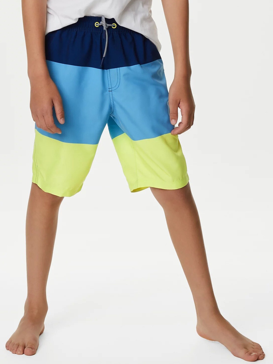 

Marks & Spencer Boys Colourblocked Swim Shorts, Blue