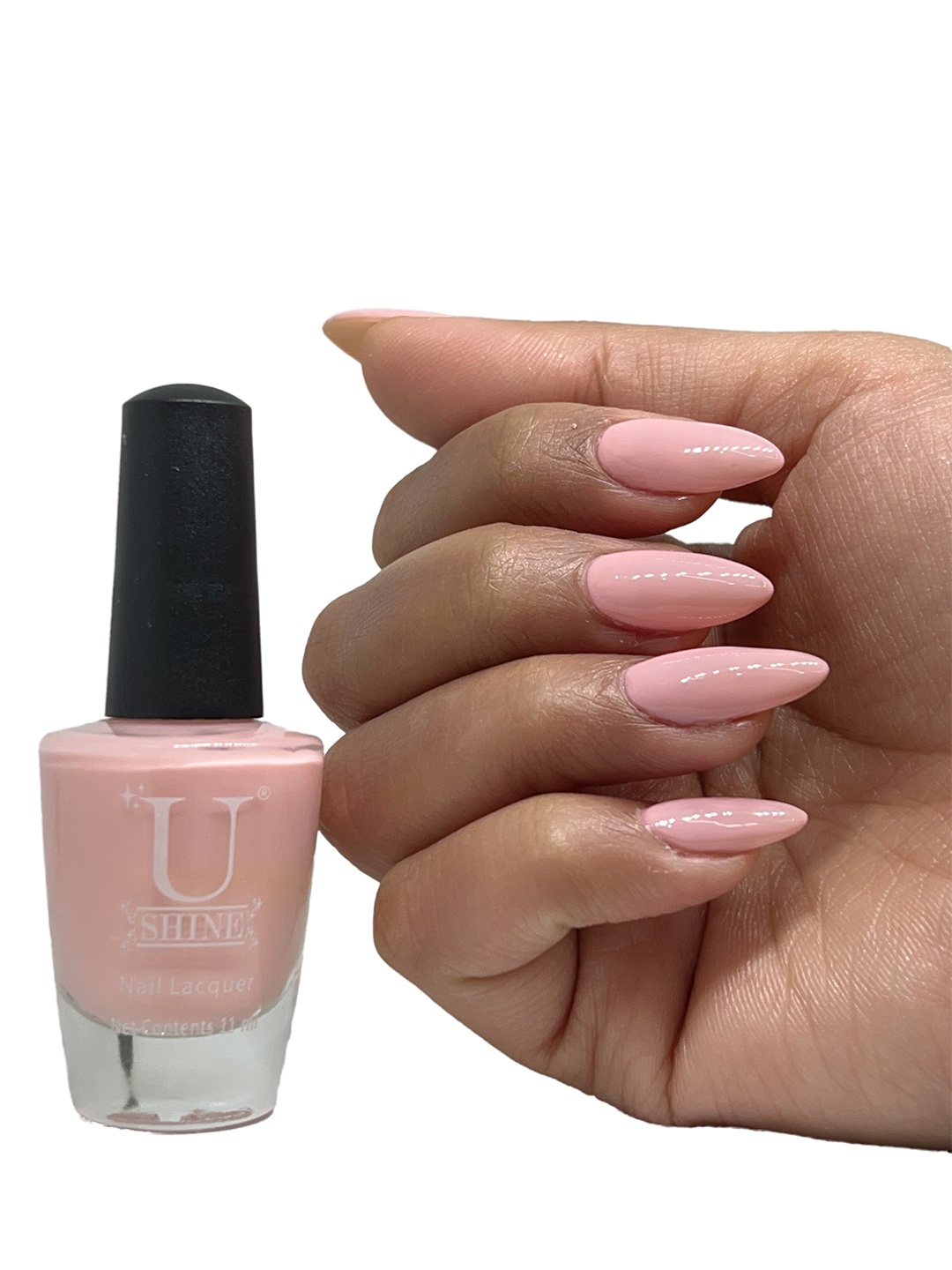 

U Shine Long Lasting Nail Lacquer - 11ml - Opaque Base, Pink