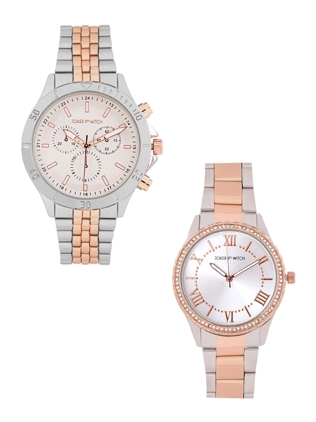 

JOKER & WITCH Unisex Dial & Straps Analogue Watch, Gold