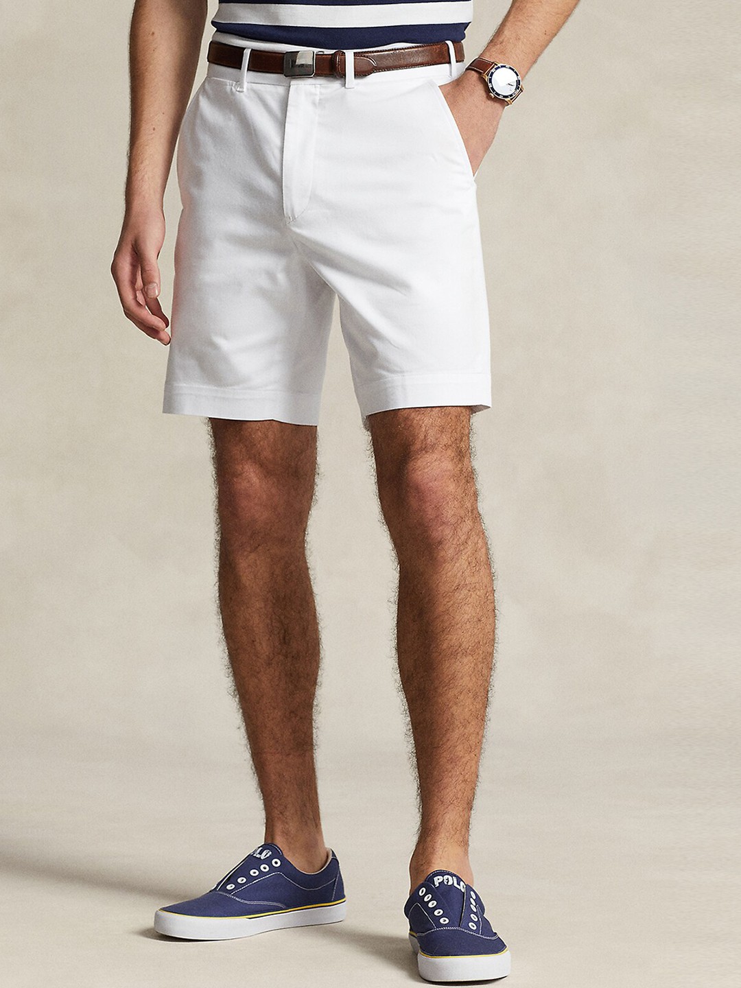 

Polo Ralph Lauren Men Tailored Fit Cotton Chino Shorts, White