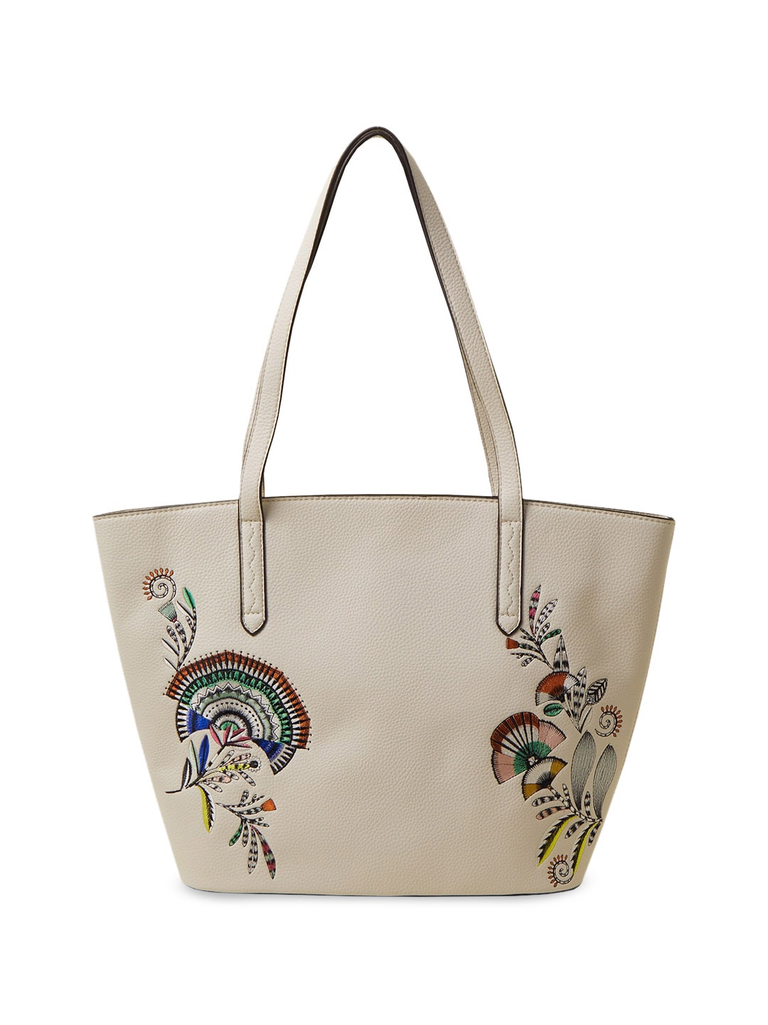 

Accessorize London Embroidered Floral Tote Bag, Cream