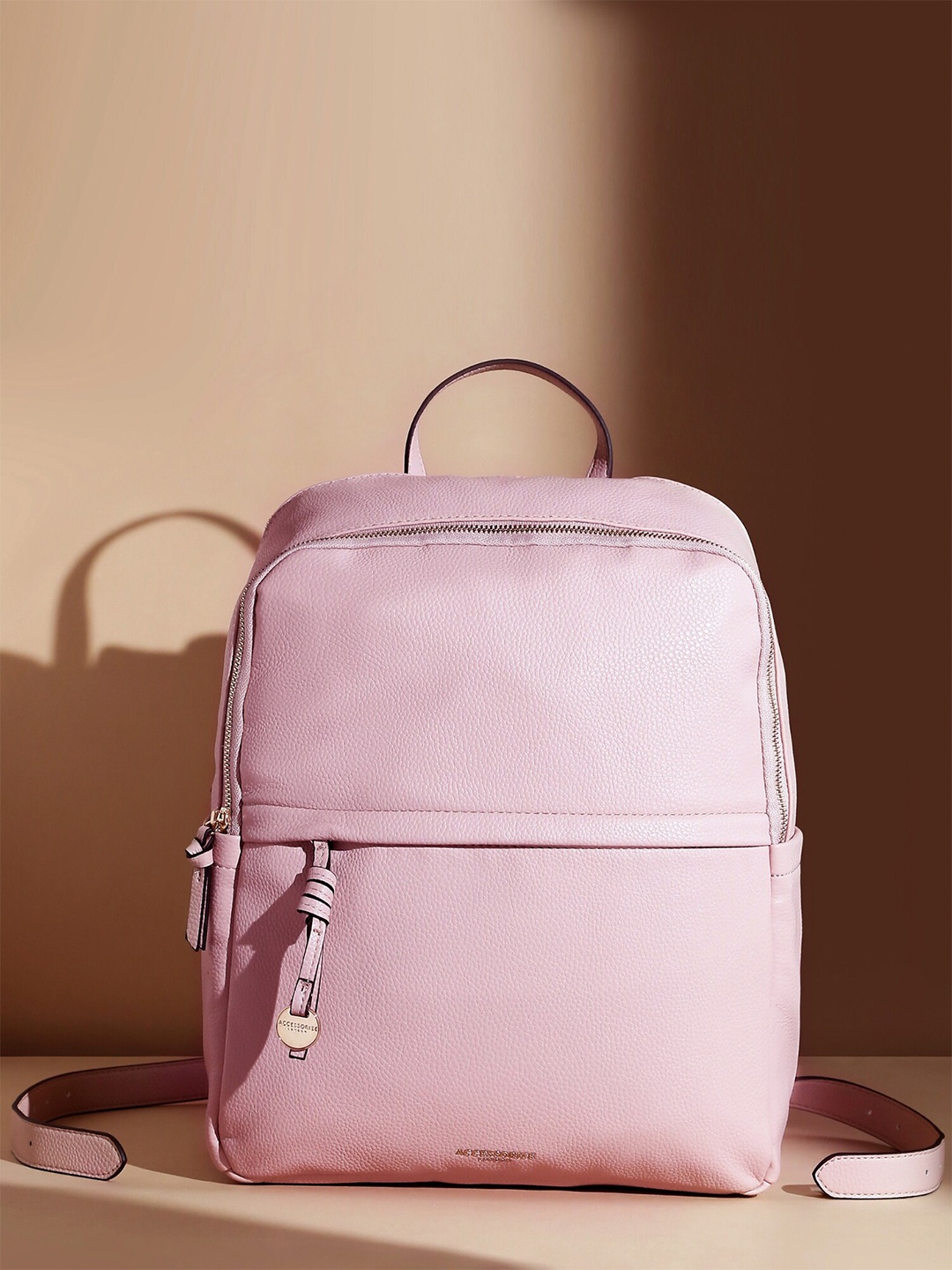 

Accessorize London Zip Around Backpack, Pink