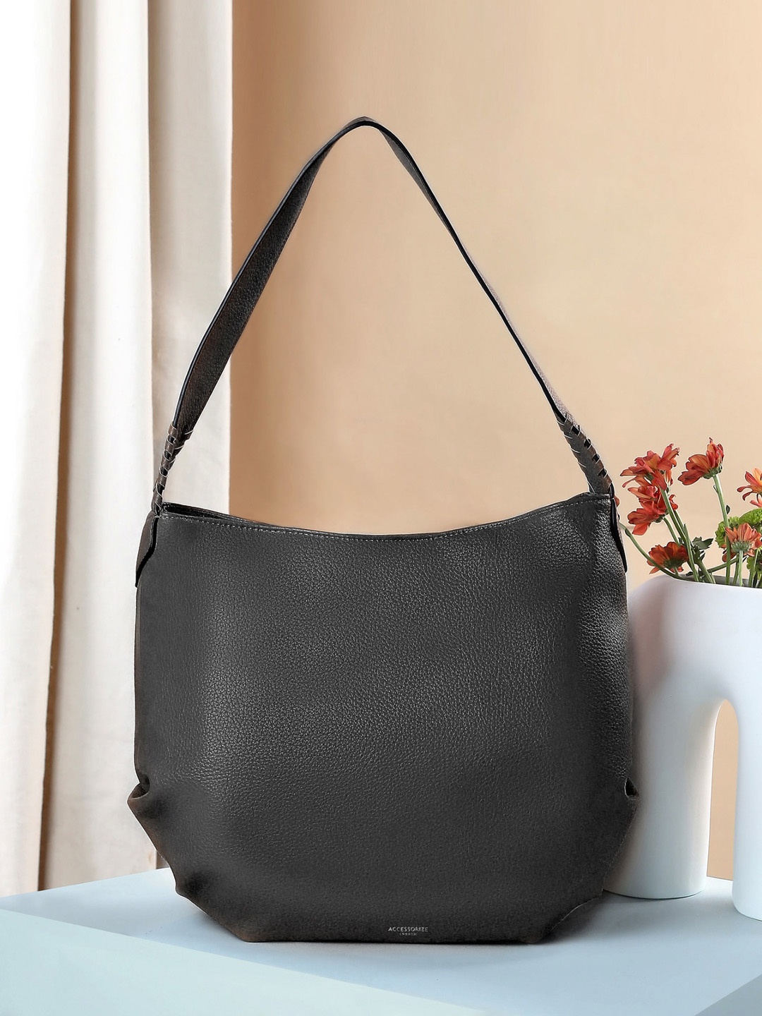 

Accessorize London Slouch Shoulder Bag, Black