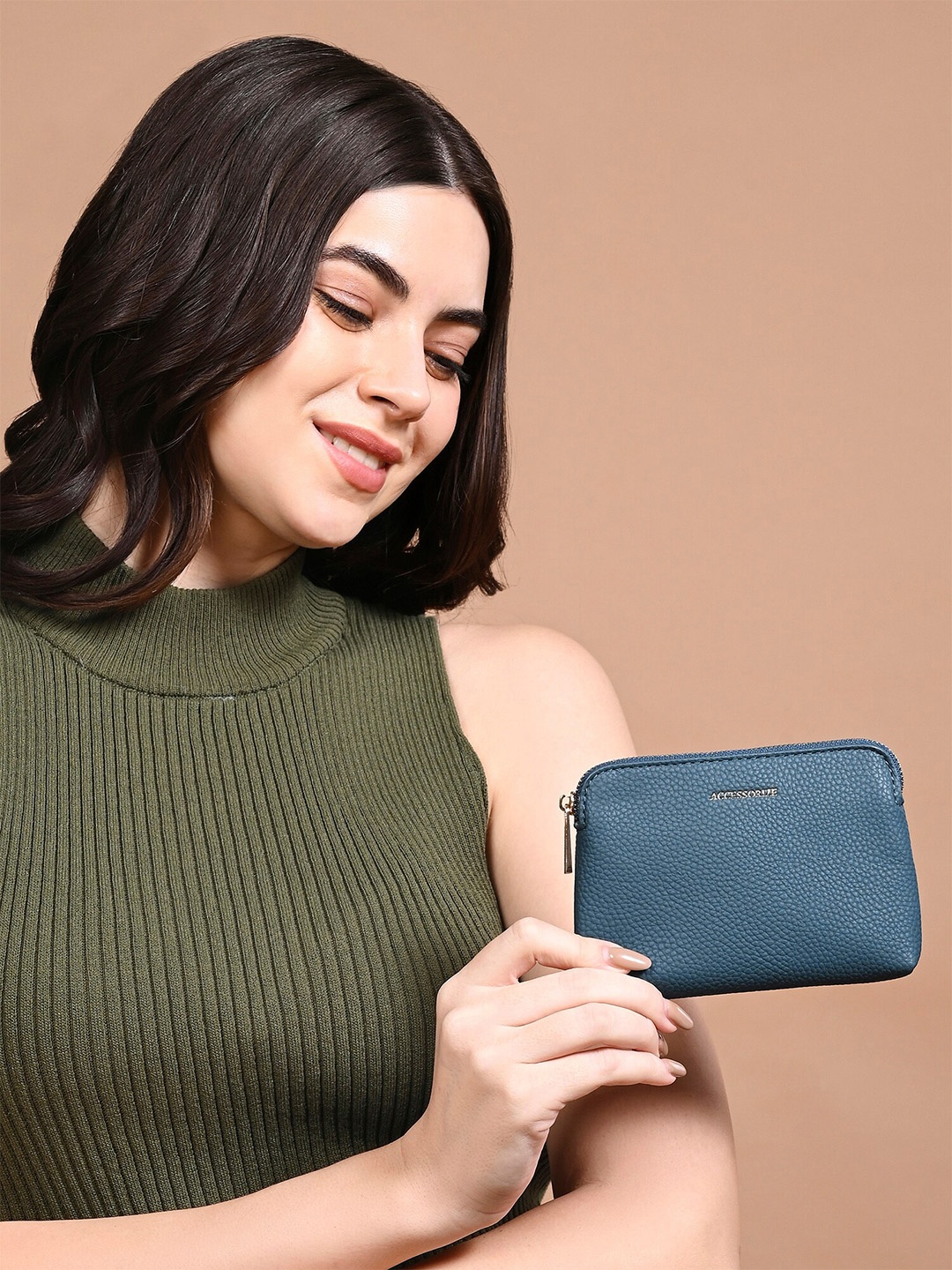 

Accessorize London Women Classic Coin Purse, Teal