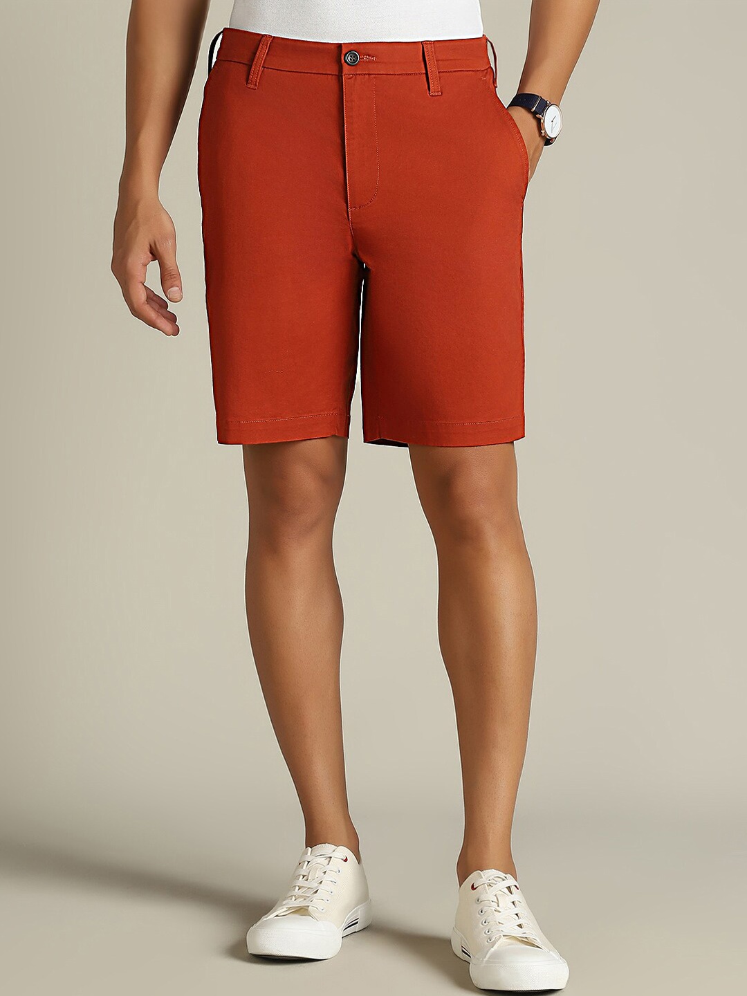 

Dockers Men Mid Rise Straight Fit Shorts, Brown