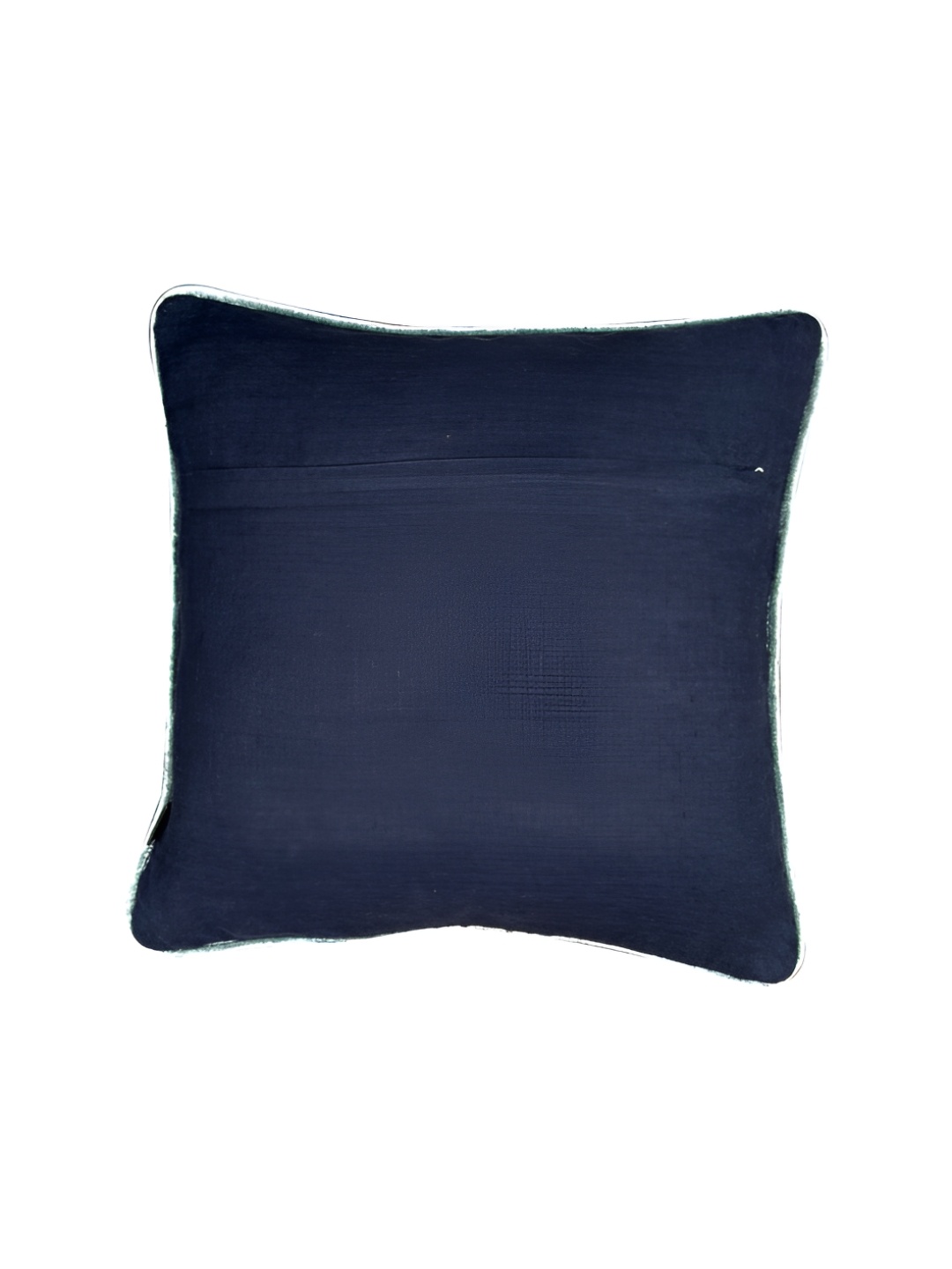 

SHADES of LIFE Navy Blue & Pink 2 Pieces Floral Square Cushion Covers
