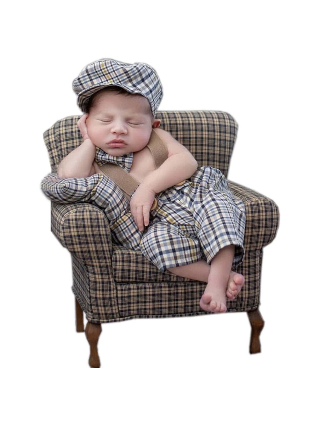

Babymoon Infant Boys 4-Pcs Cotton Baby Apparel Gift Set, Beige