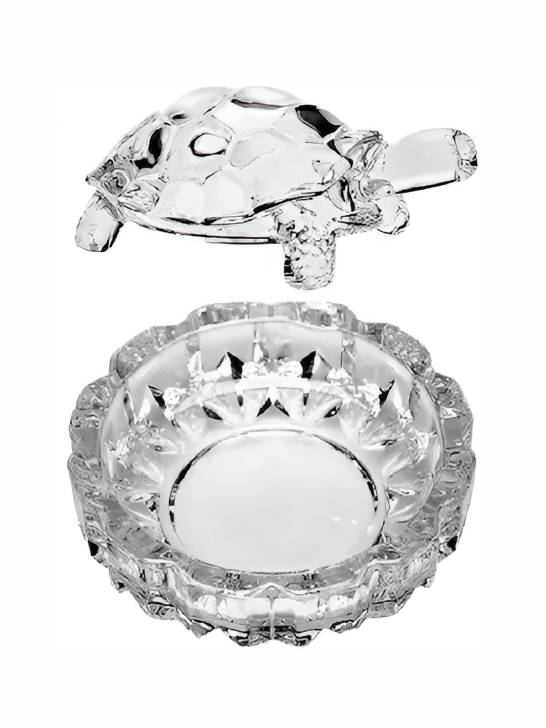 

Navyaksh White Crystal Turtle Showpiece