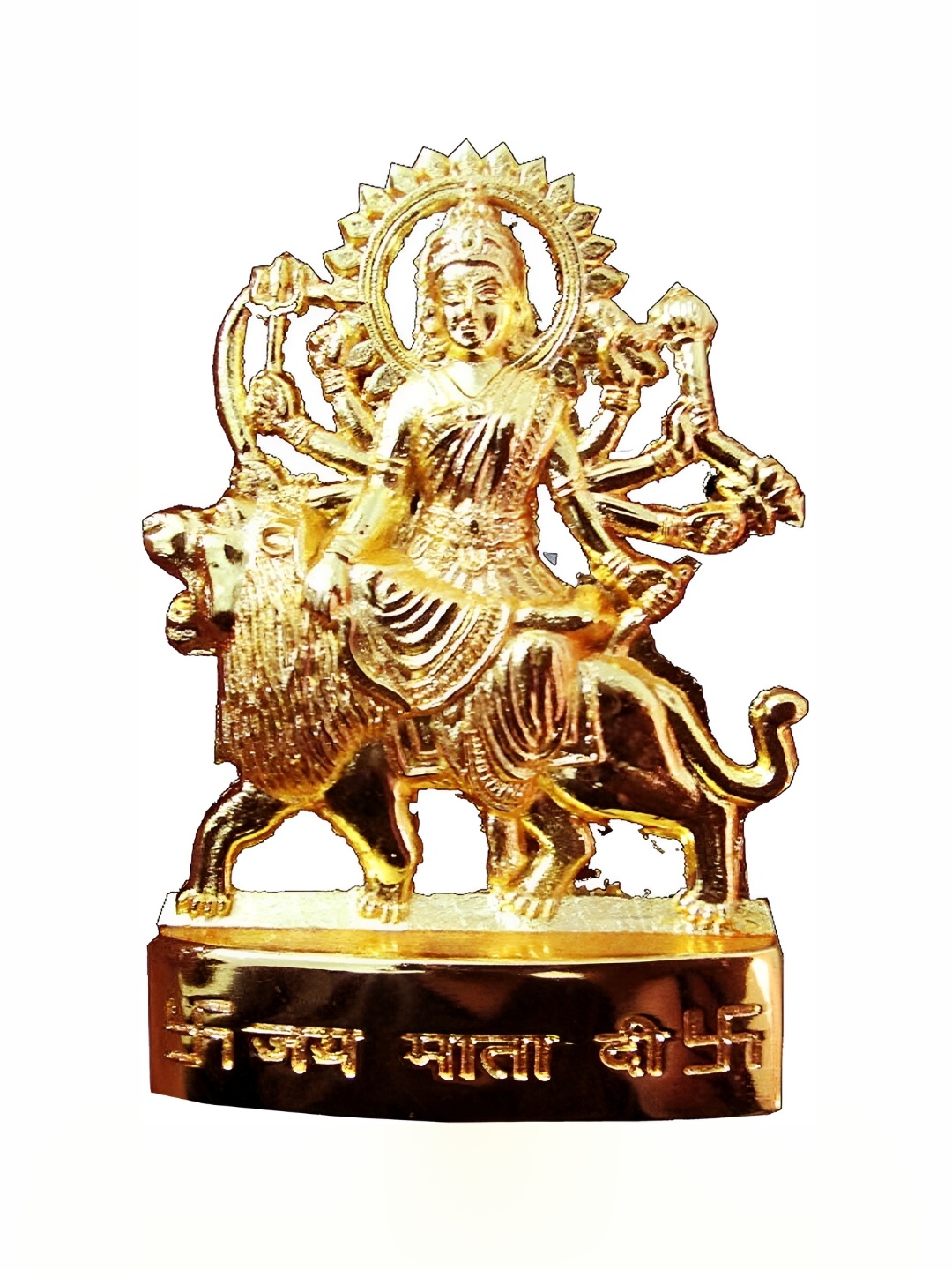 

Navyaksh Gold Toned Durga Mata Religious Idol Showpiece