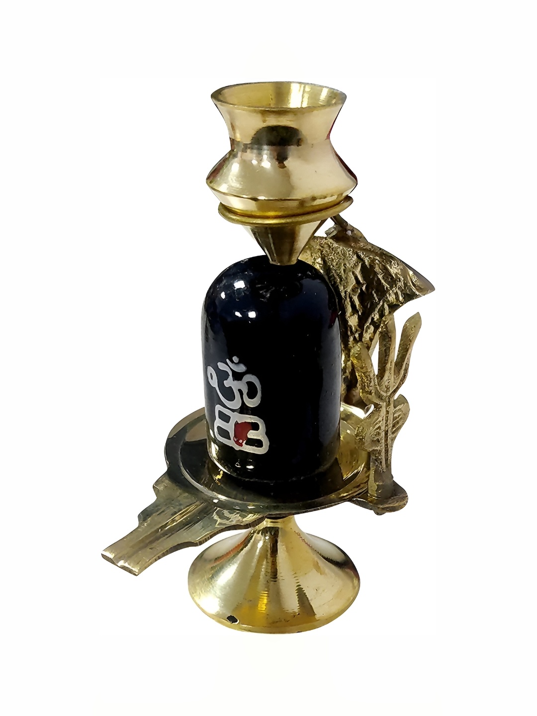 

Navyaksh Black & Gold Toned Religious Brass Idol Showpiece