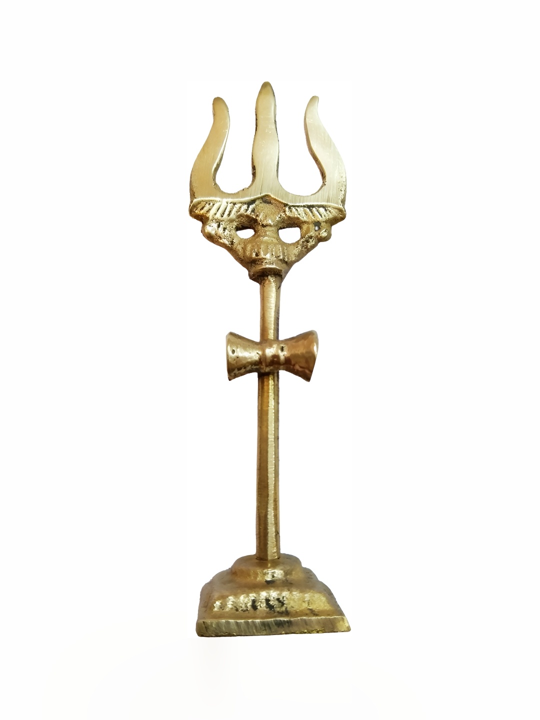 

Navyaksh Yellow Religious Small Trishul Showpiece