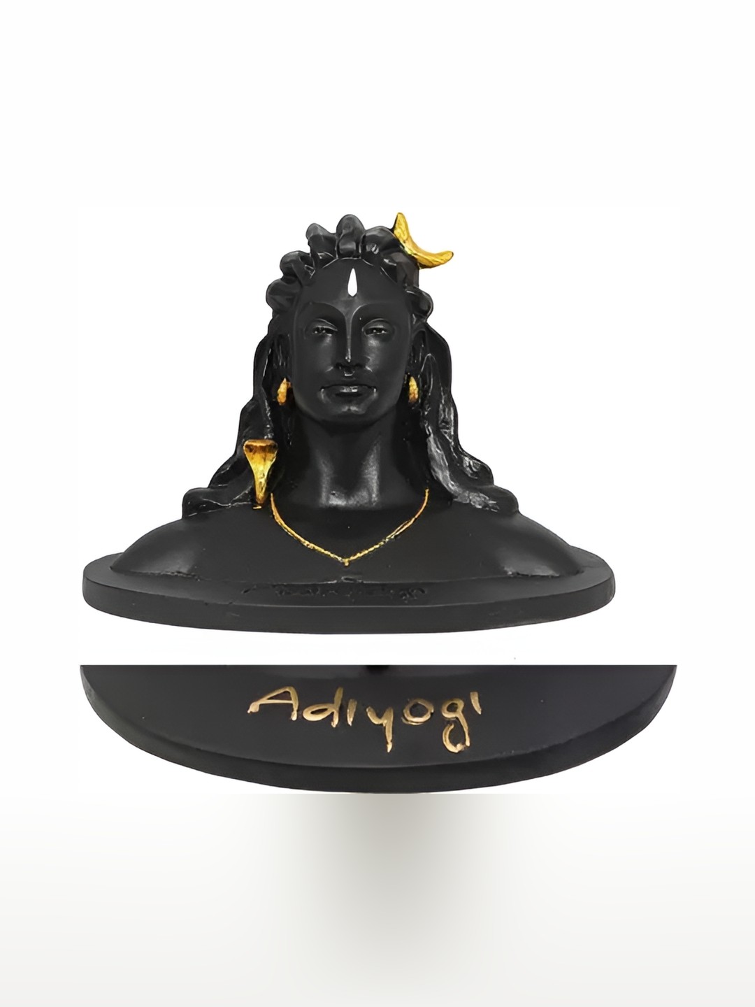 

Navyaksh Black Yogi Religious Showpiece