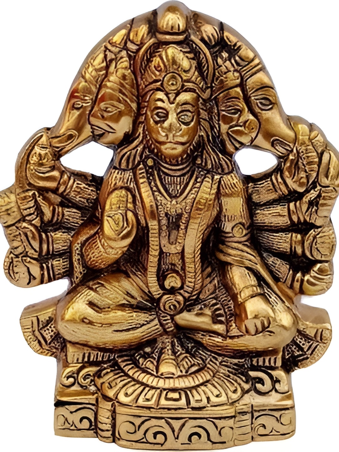 

Navyaksh Gold Toned Religious Metal Idol Small Showpiece