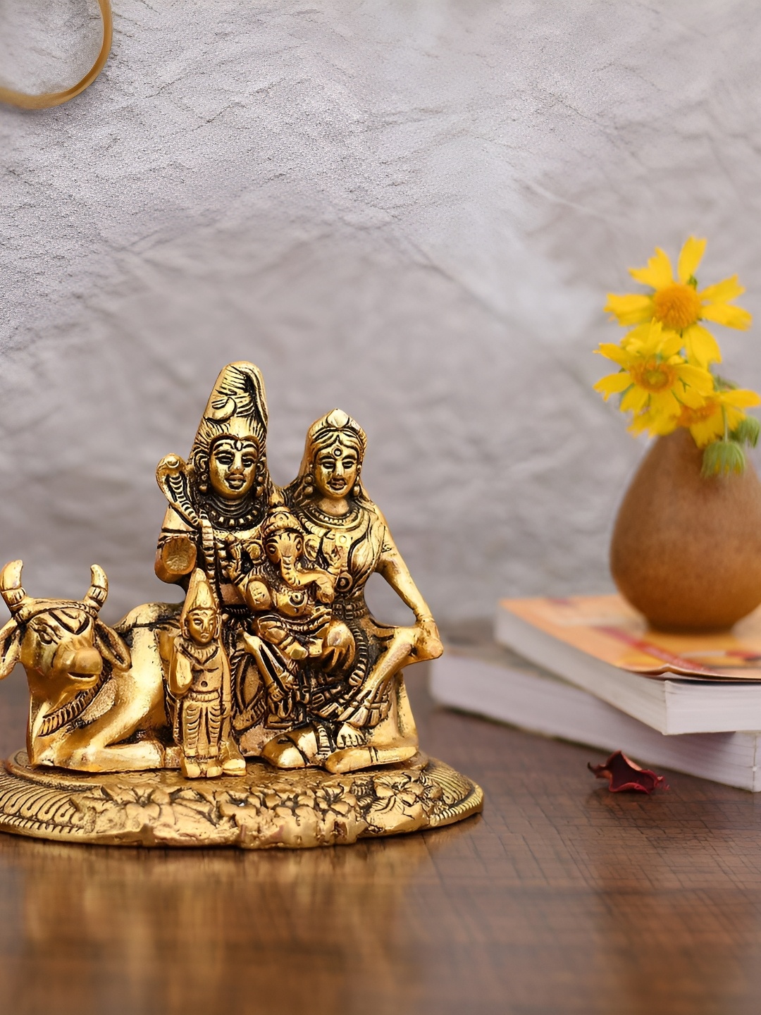 

Navyaksh Gold-Toned Brass Religious Showpiece