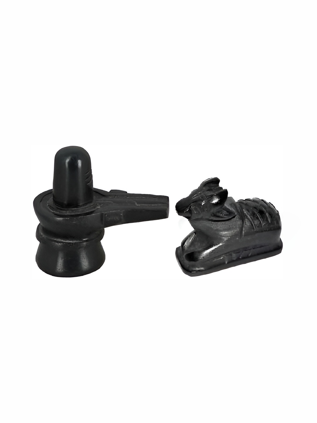 

Navyaksh Black Nandi With Shivalingam Showpiece