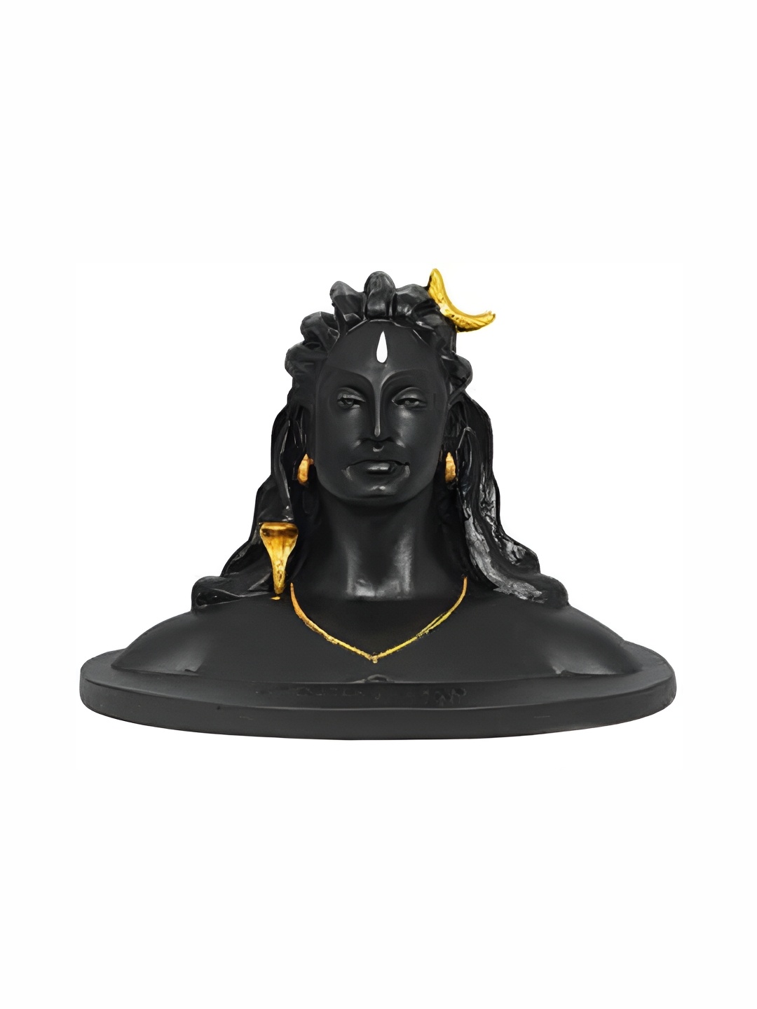 

Navyaksh Black Adiyogi Shiva Religious Idol Showpiece