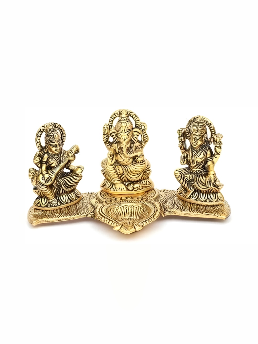 

Navyaksh Gold Toned Religious Metal Showpiece