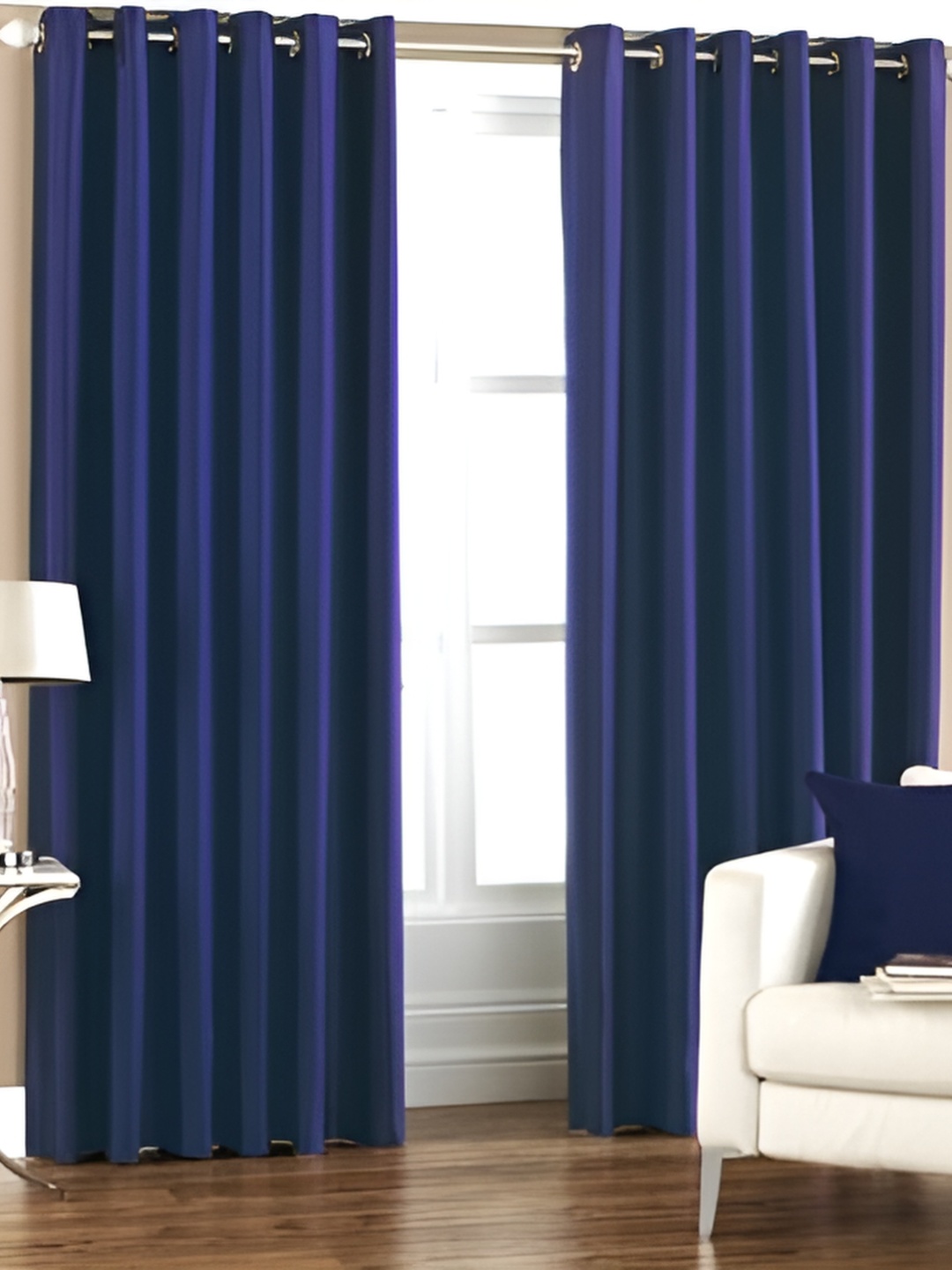 

Exporthub Blue 2 Pieces Window Curtains