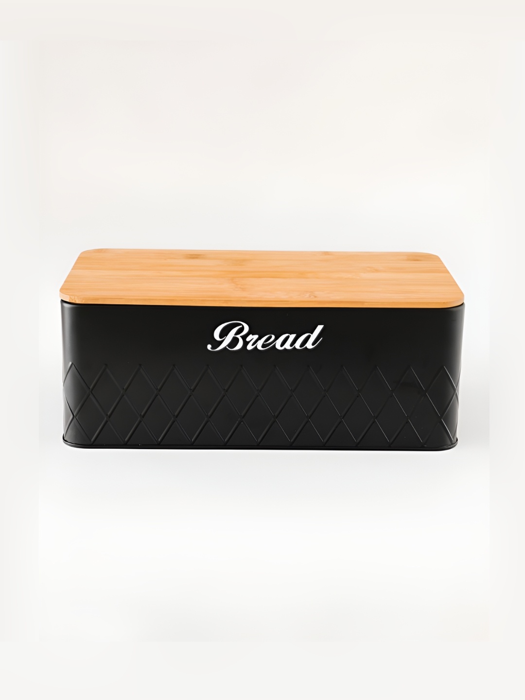 The Better Home Black & Brown Metal Food Container With Lid