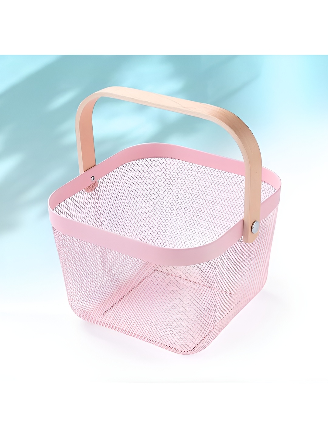 

The Better Home Pink Metal Fruit and Vegetable Basket