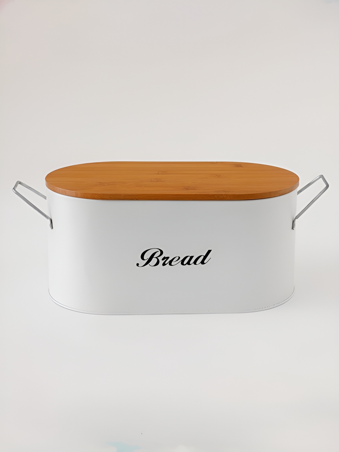 

The Better Home White & Brown Metal Food Container With Lid