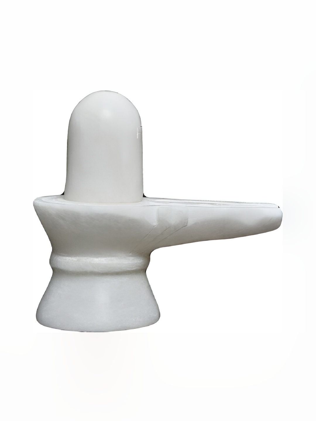 

Navyaksh White Religious Small Shivling Showpiece