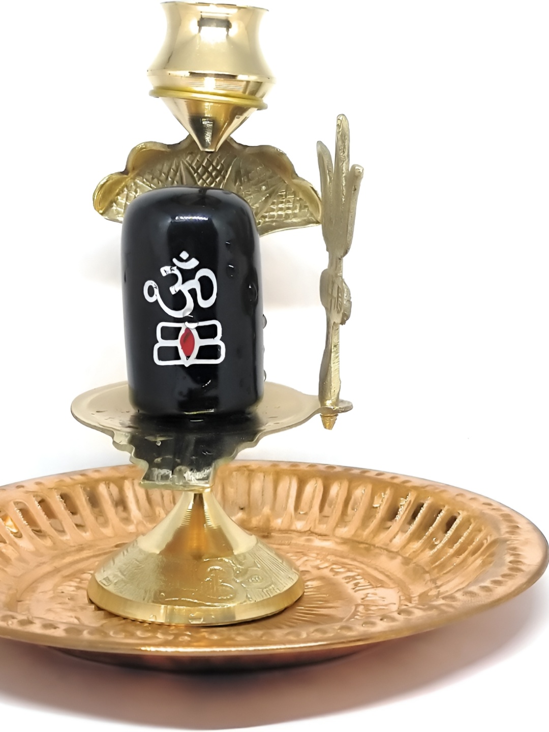 

Navyaksh Black Brass Shiva Ling Showpiece