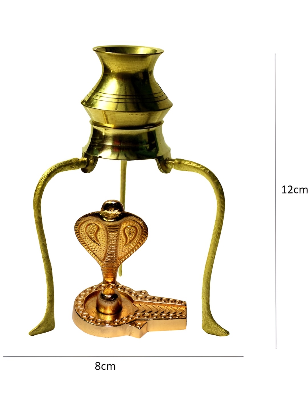 

Navyaksh Gold-Toned Metal Naag Tipahee Loti Showpiece
