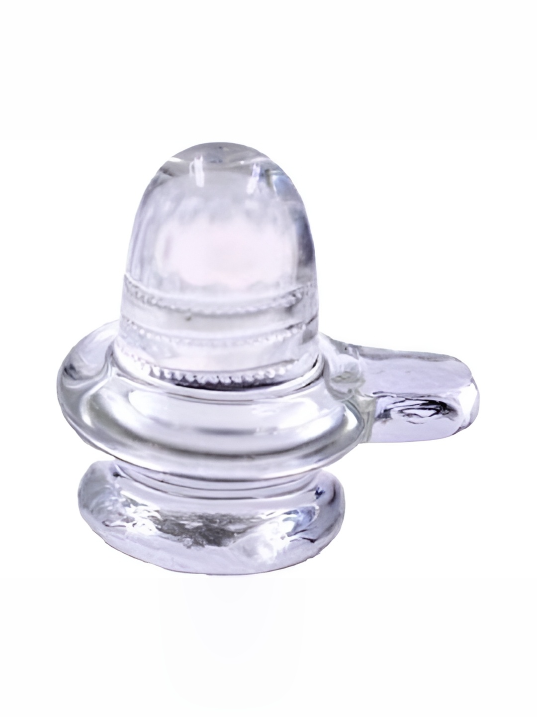 

Navyaksh Transparent Crystal Shivling Showpiece