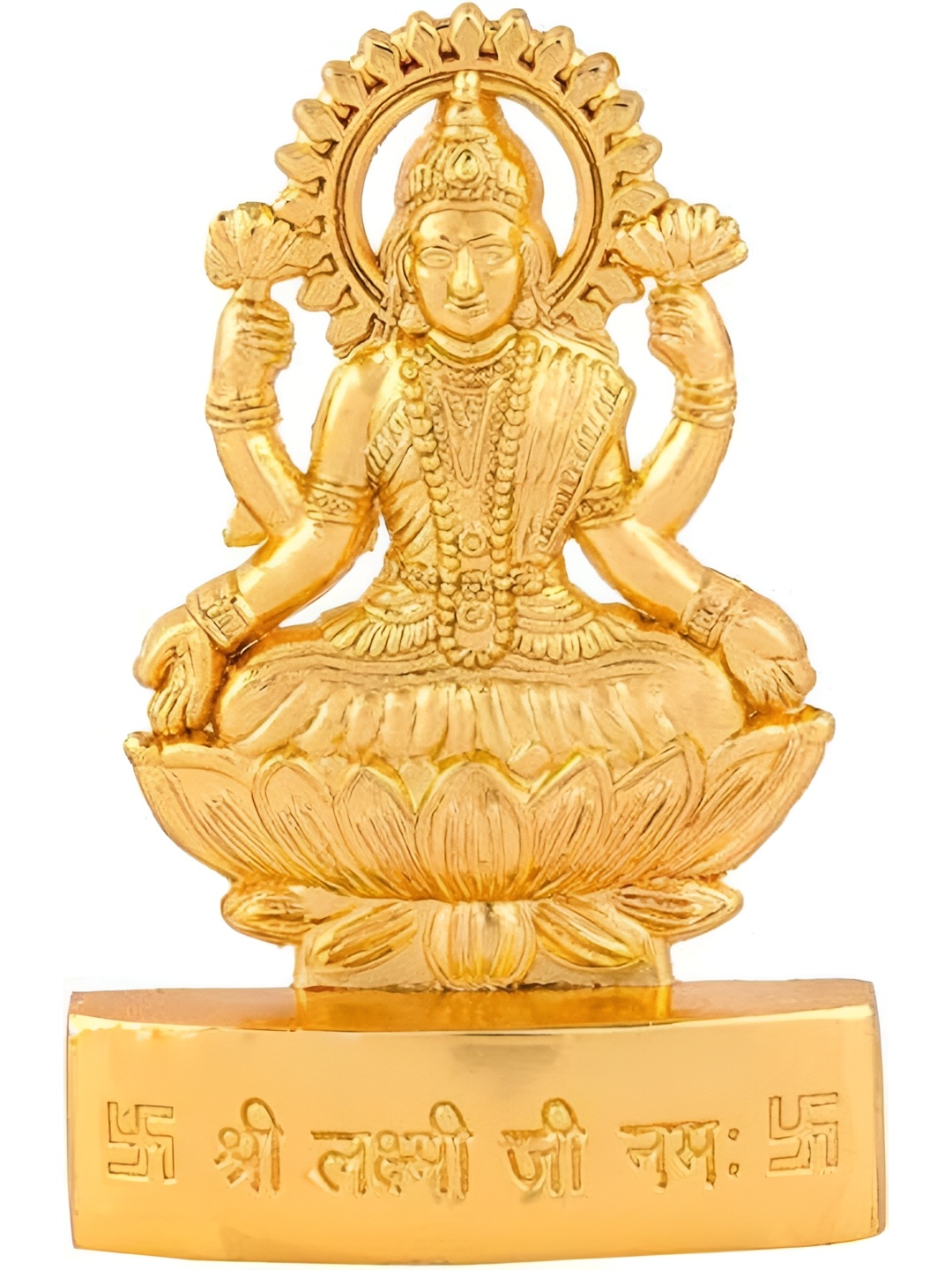 

Navyaksh Gold-Toned Brass Laxmi Showpiece