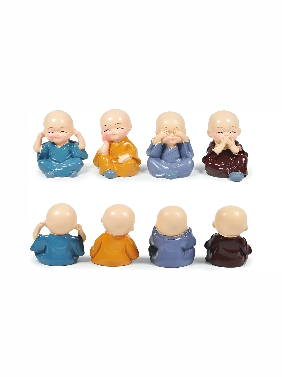 

Navyaksh Beige & Blue 8 Pieces Metal Decorative Showpiece