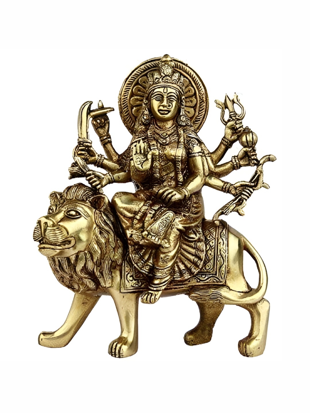 

Navyaksh Yellow Religious Brass Idol Small Showpiece