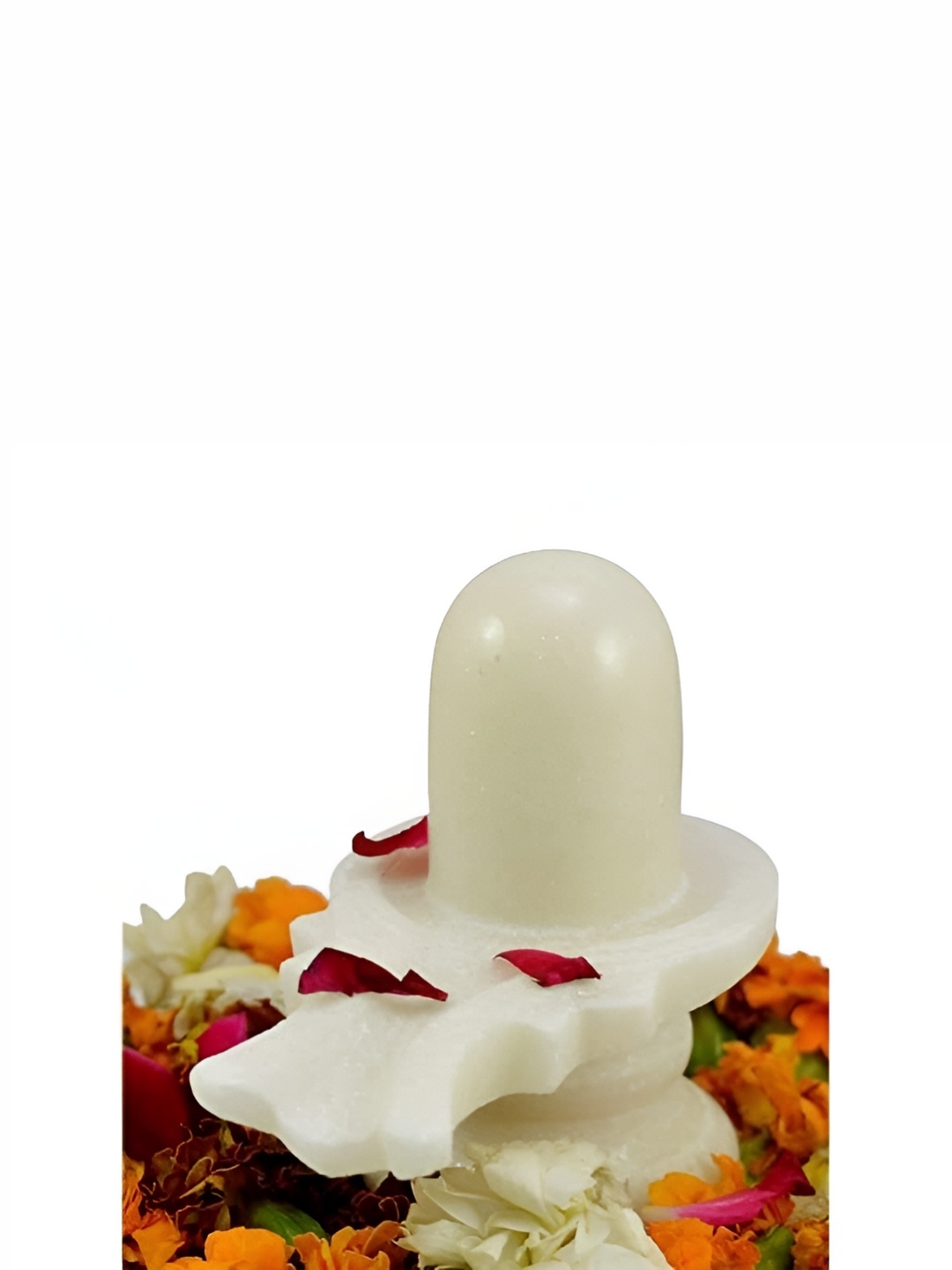 

Navyaksh White Marble Shivlinga Decorative Showpiece