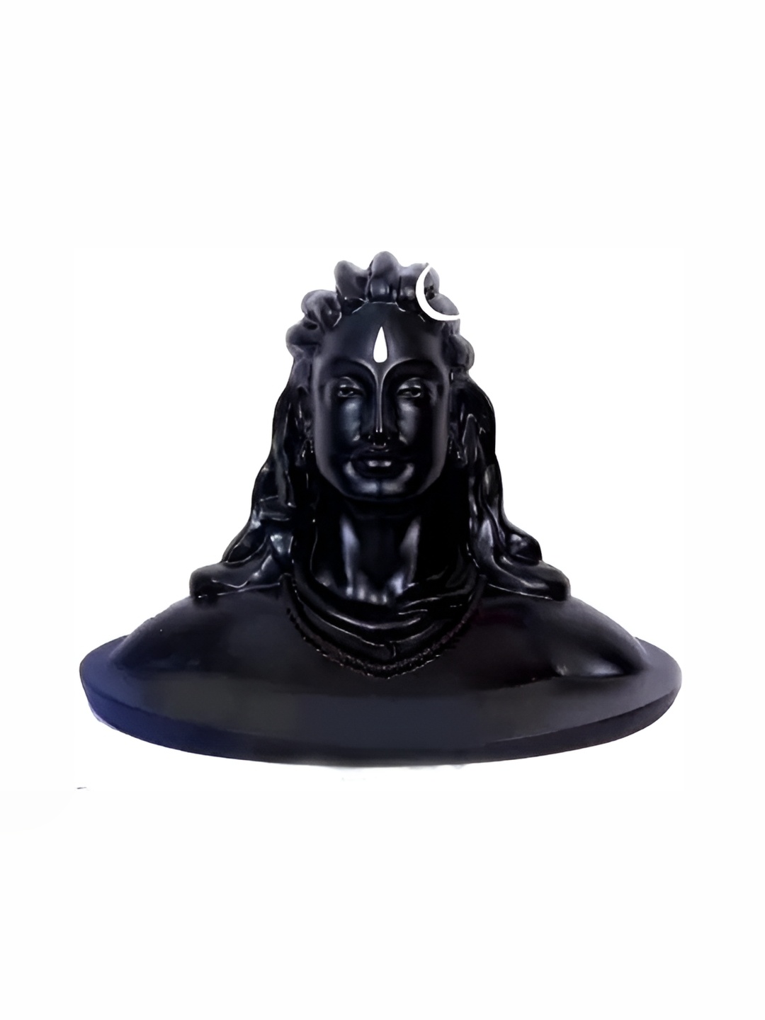 

Navyaksh Black Adiyogi Shiva Religious Idol Showpiece