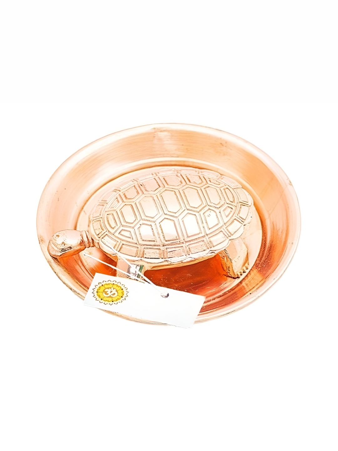 

Navyaksh Copper-Toned Kachua Plate Showpiece