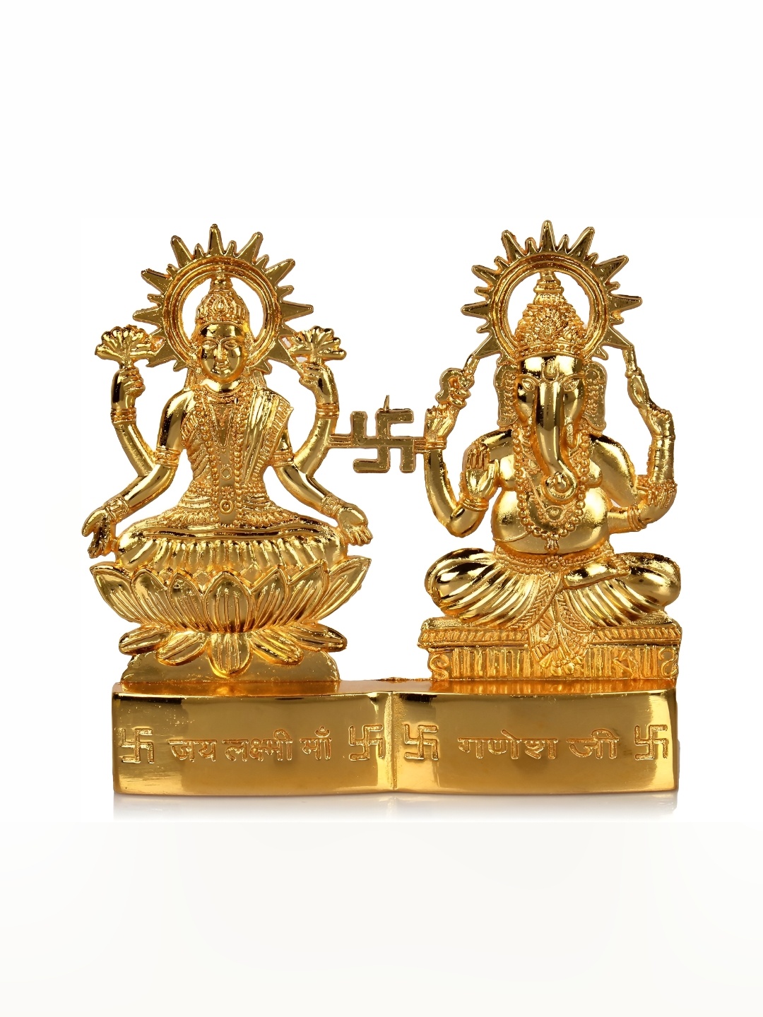 

Navyaksh Gold Toned Religious Metal idol Small Showpiece