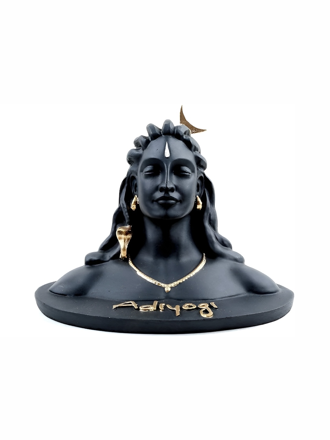 

Navyaksh Black Gold-Toned Religious Small Yogi Showpiece