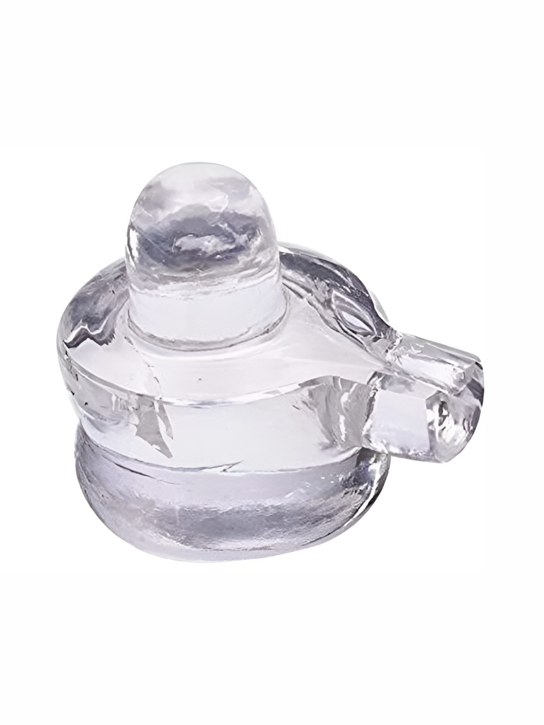 

Navyaksh Transparent Glass Shivling Showpiece