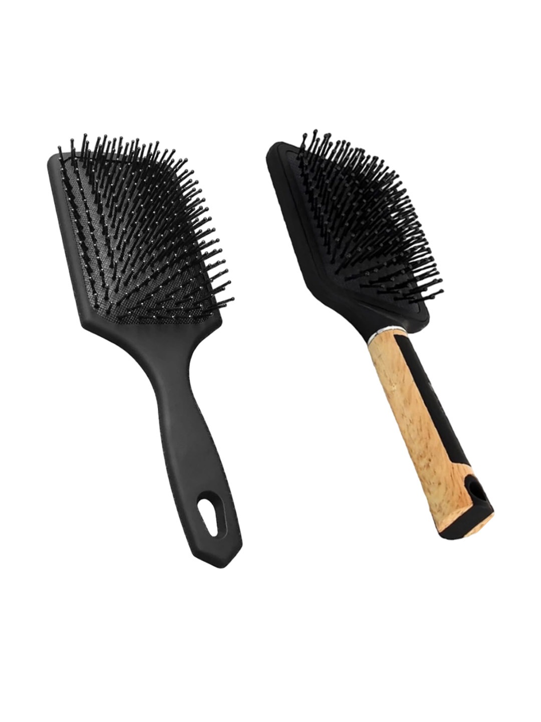 

FEELHIGH 2-Pcs Paddle Hair Brush, Black