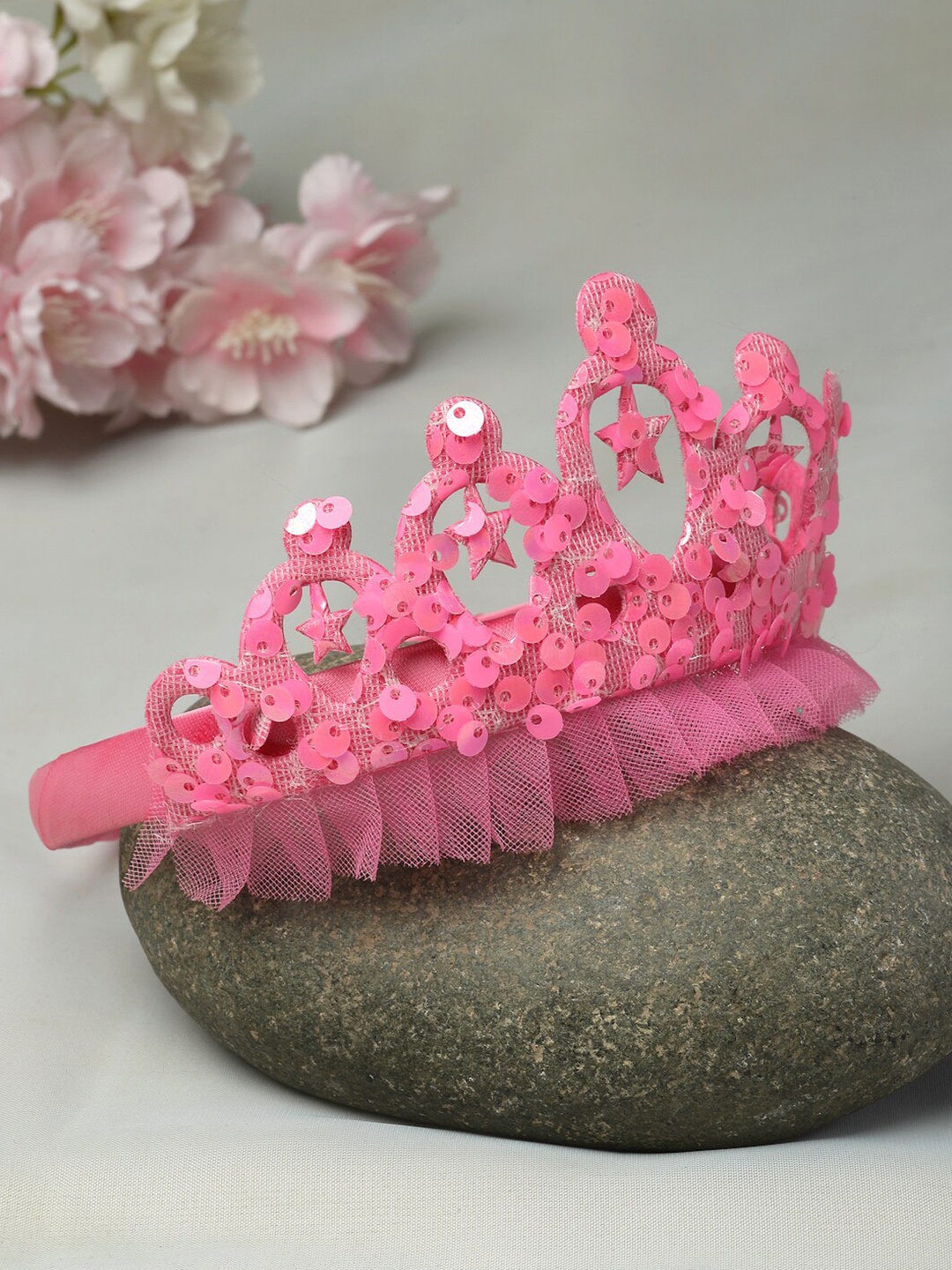 

Stoln Girls Embellished Crown Hairband, Pink