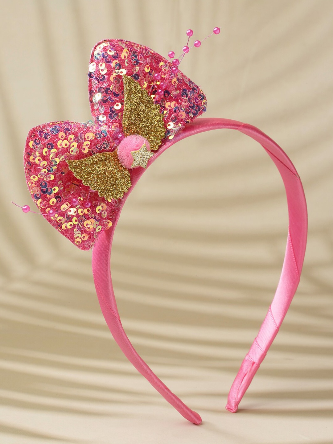 

Stoln Girls Embellished Bow Hairband, Pink