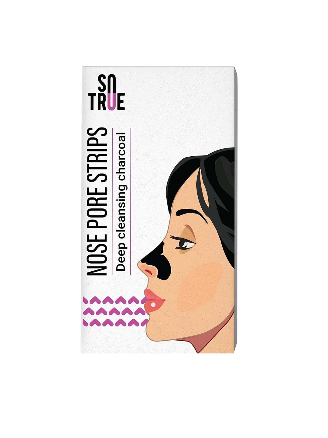 

SOTRUE Charcoal Nose Pore Deep Cleansing Strips - 4 Strips, Black