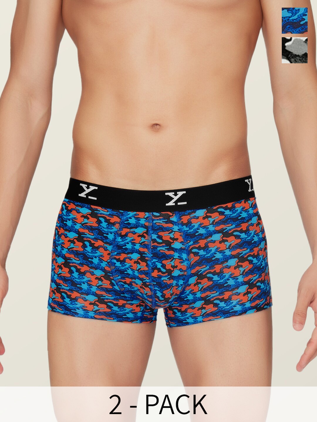 

XYXX Pack Of 2 Printed Trunks XYTRNK2PCKN228, Blue