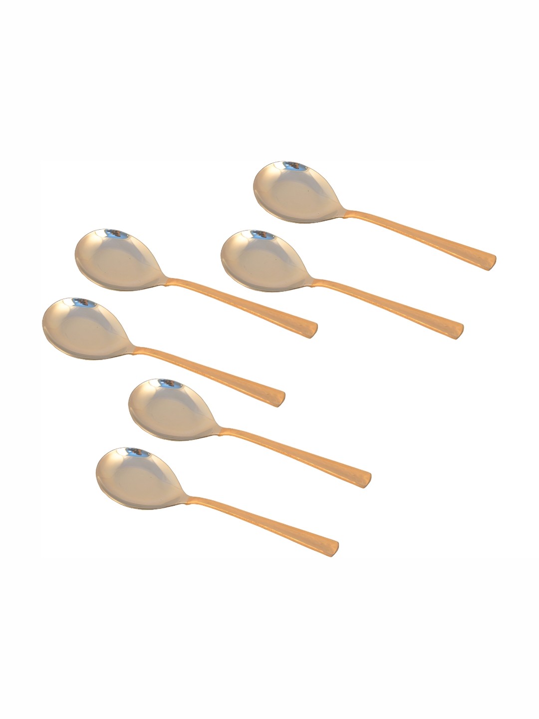 

Shivshakti Arts Brown 6 Pieces Steel Serving Spoon