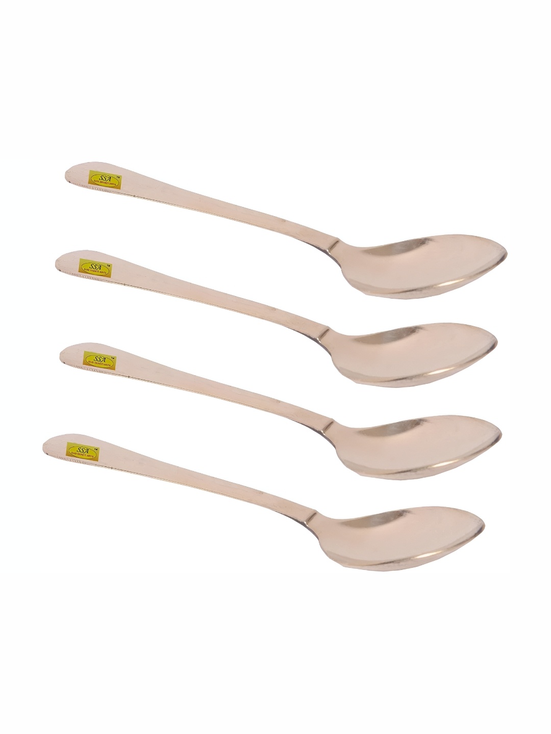 

Shivshakti Arts Gold Toned 4 Pieces Brass Serving Spoons