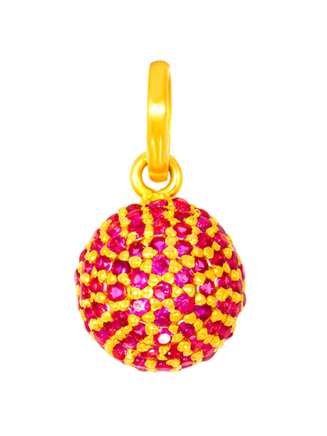 

BHIMA 22K Hallmark 916 Purity Yellow Gold Colour Stone Pendant