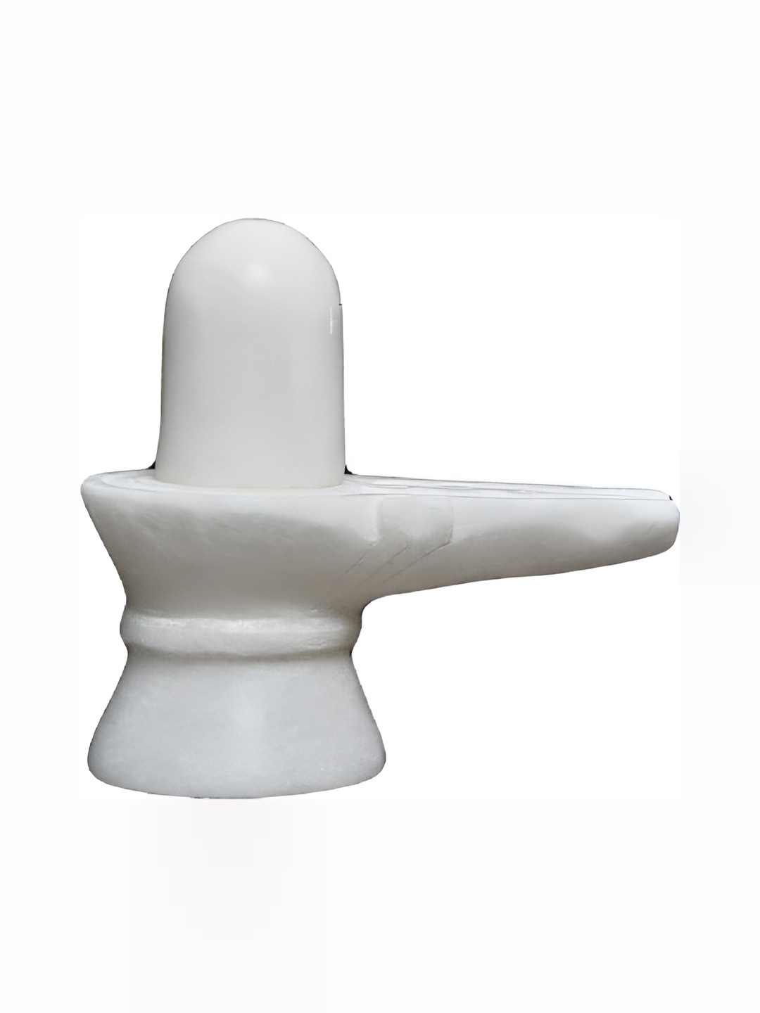 

Navyaksh White Shivaling Religious Idol Showpiece