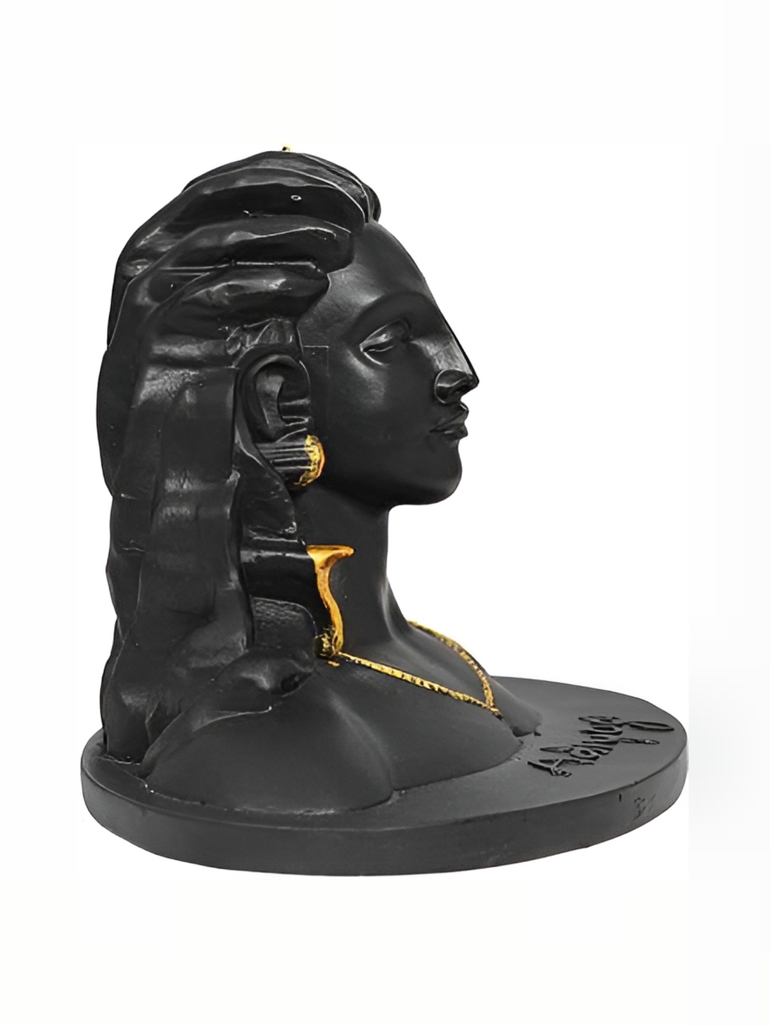 

Navyaksh Black Adiyogi Shiva Religious Idol Showpiece